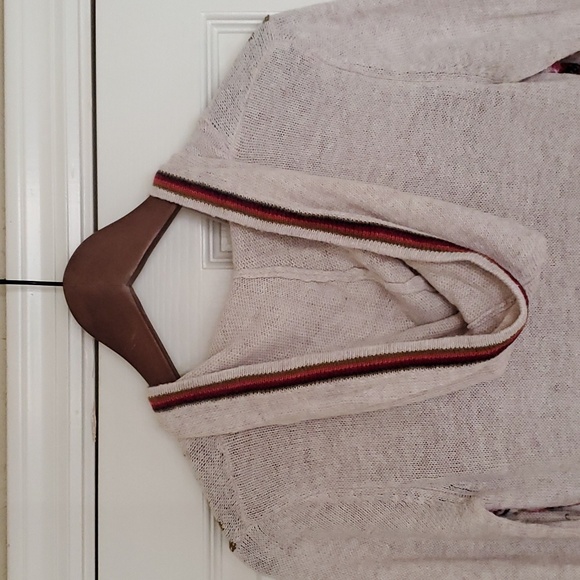 Decree Long Hooded Boho Cardigan Sweater Small - Picture 7 of 9